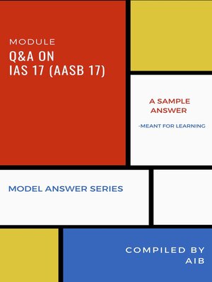 cover image of Q&A on IAS 17 (AASB 17)